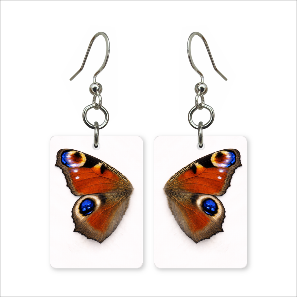 Peacock Wing Earrings