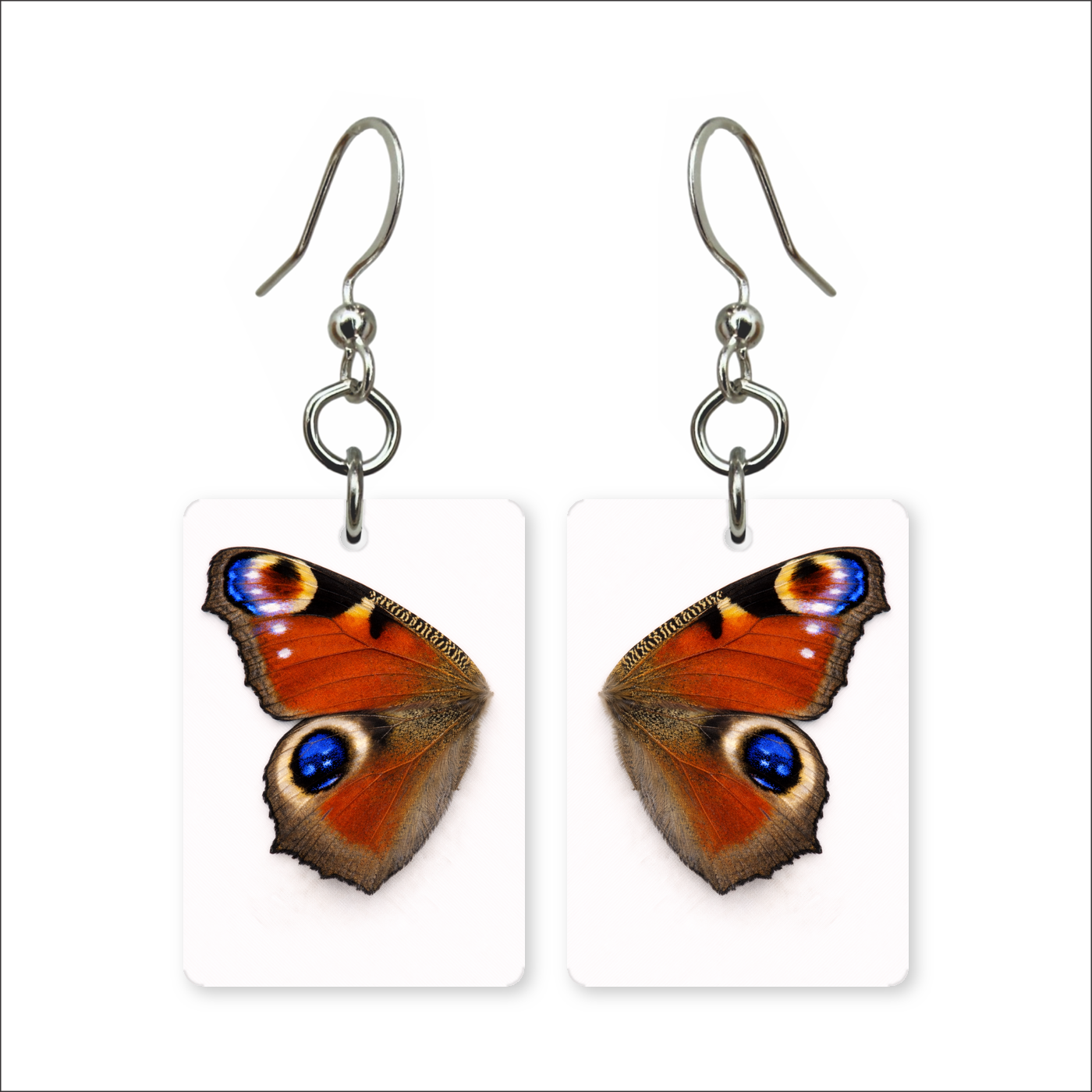 Peacock Wing Earrings