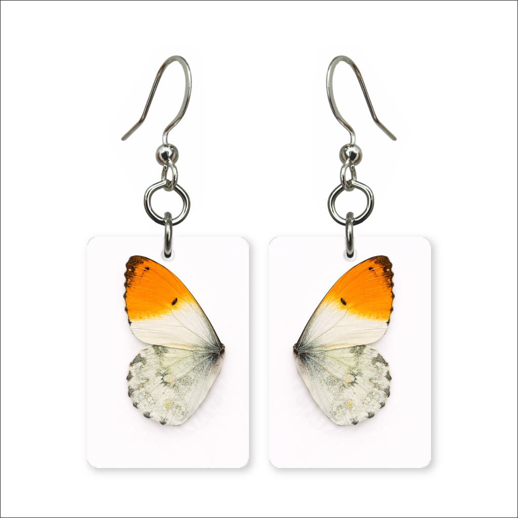 Orange Tip Earrings