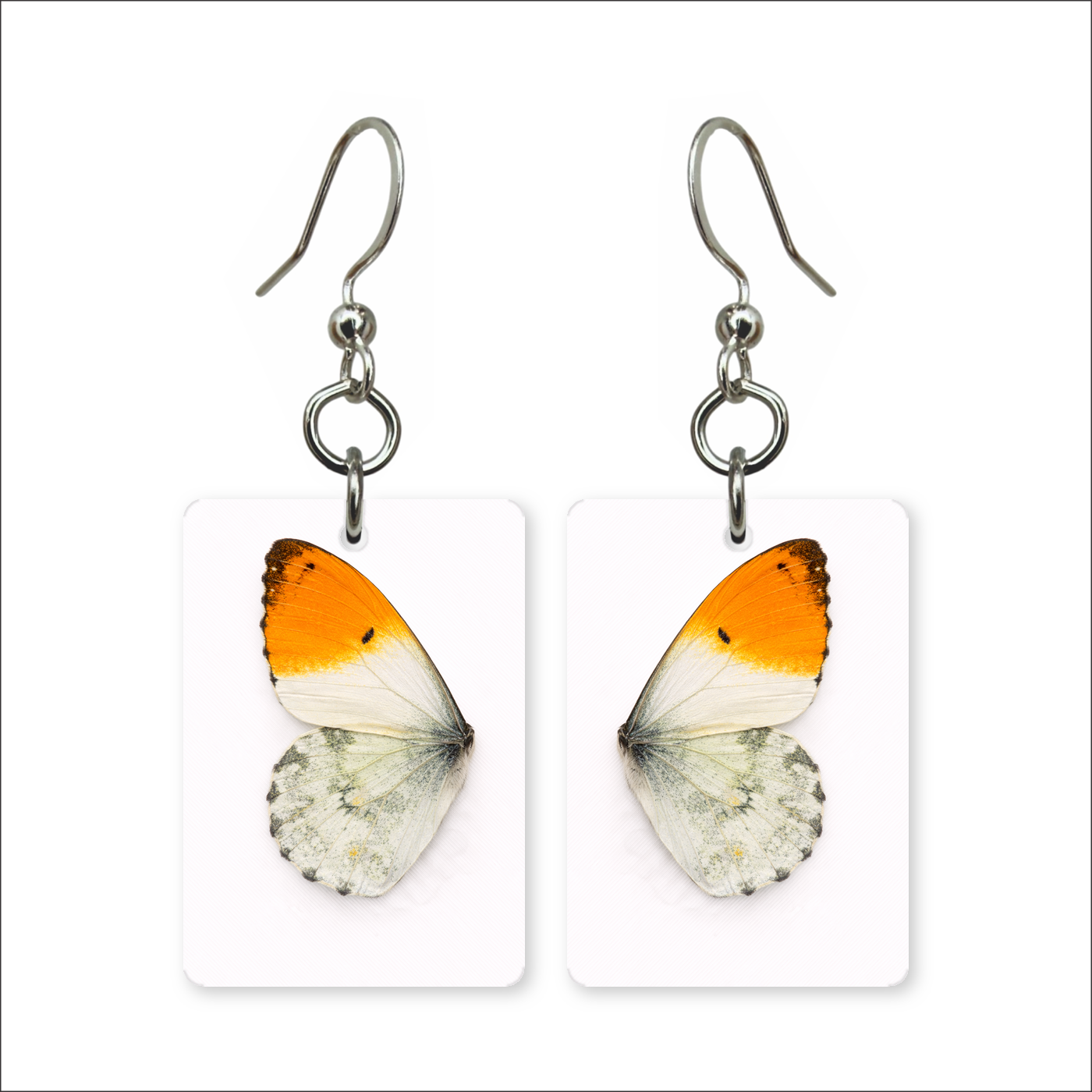 Orange Tip Earrings