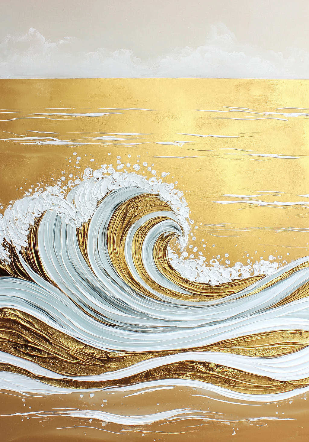 Golden Wave Earrings