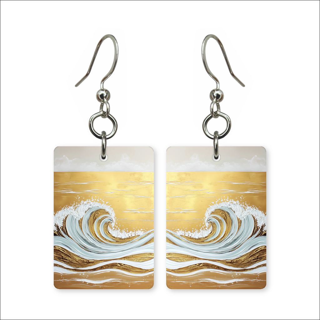 Golden Wave Earrings