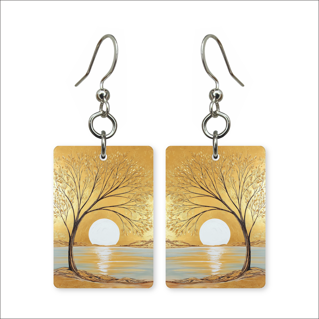 Moonlit Tree Earrings