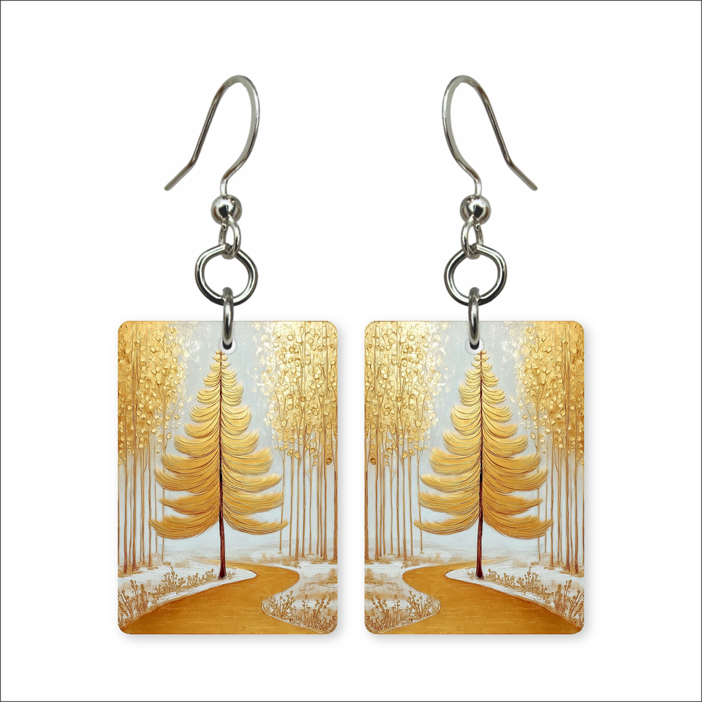 Amber Pathway Earrings