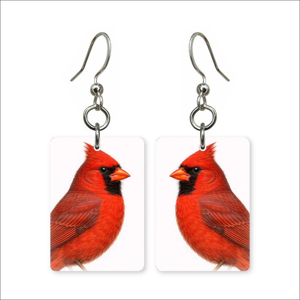 Scarlet Cardinal Earrings