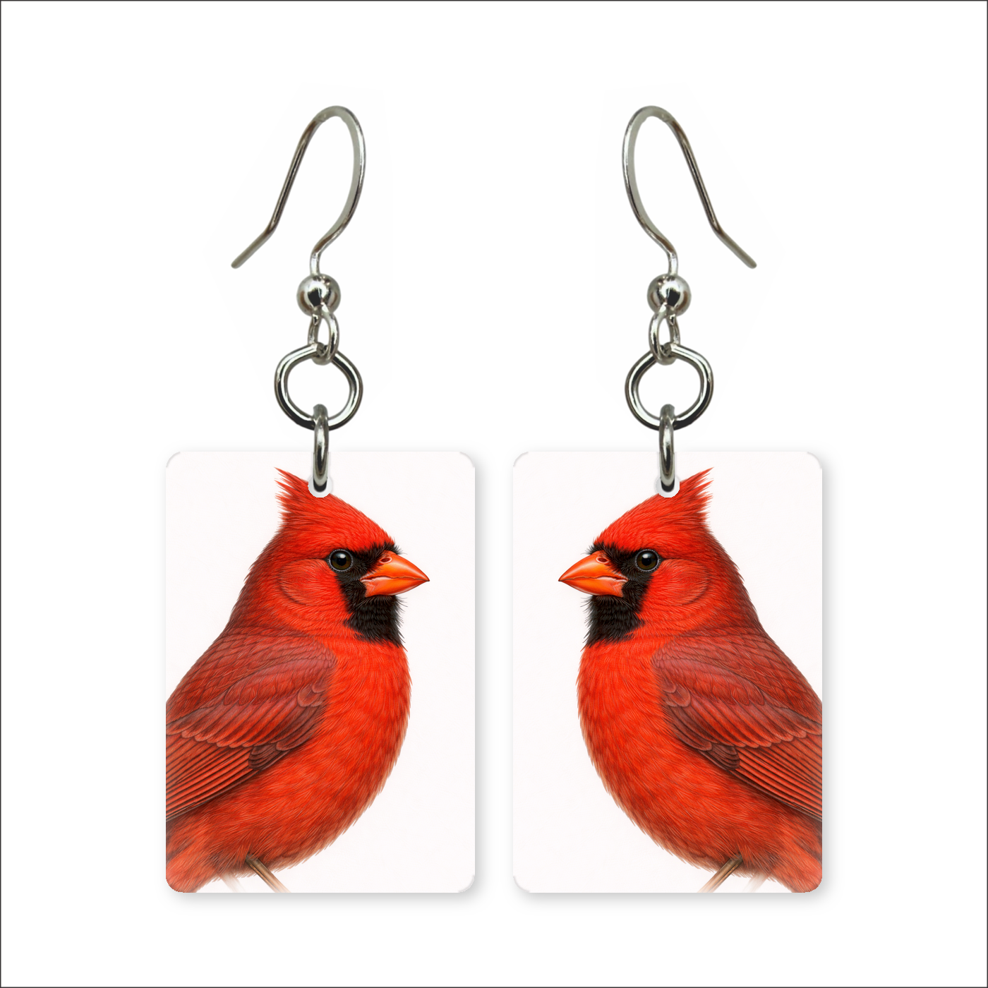 Scarlet Cardinal Earrings