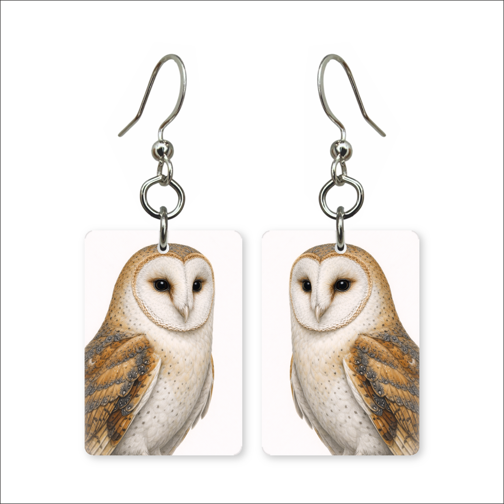 Barn Owl Earrings