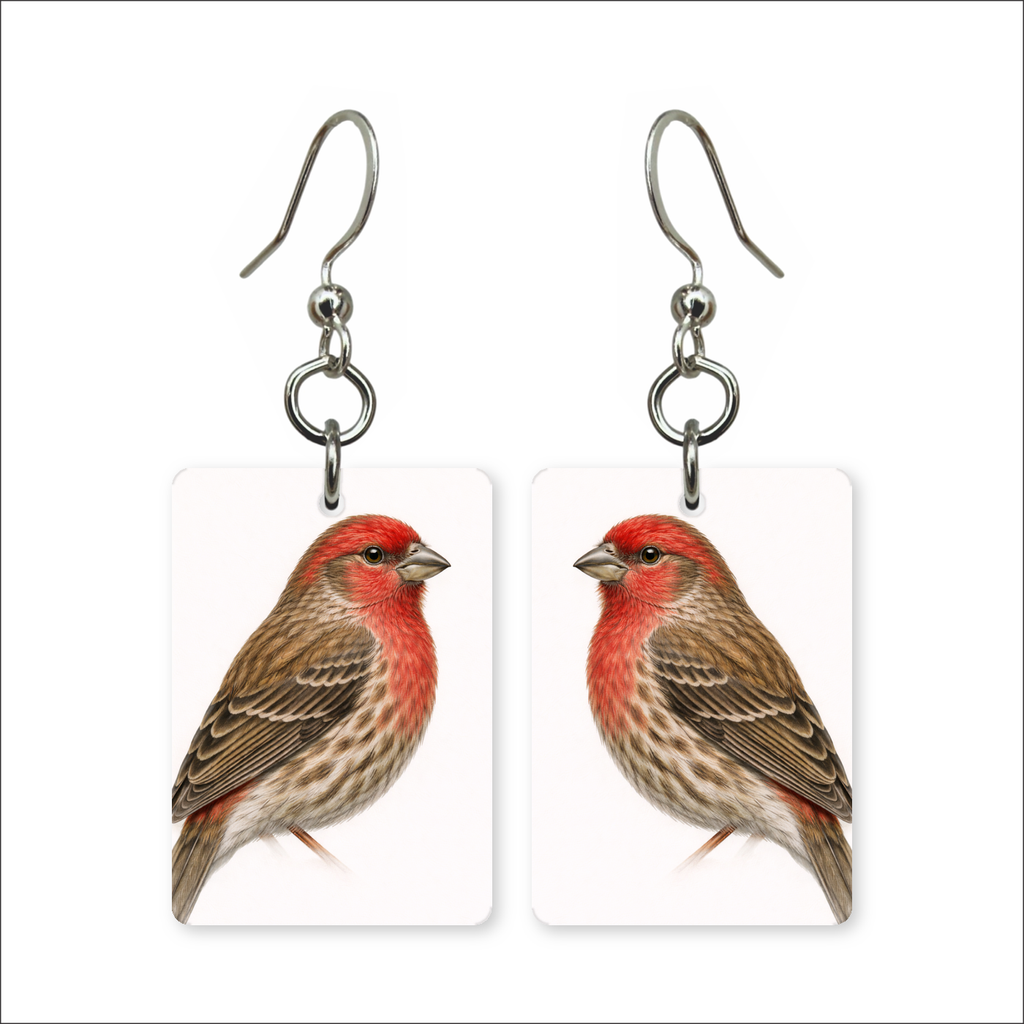 House Finch Earrings