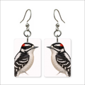 Downy Woodpecker Earrings