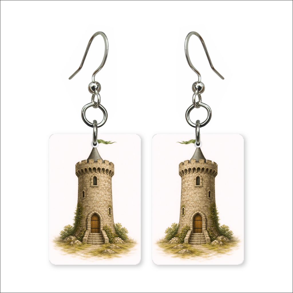 Round Tower Earrings