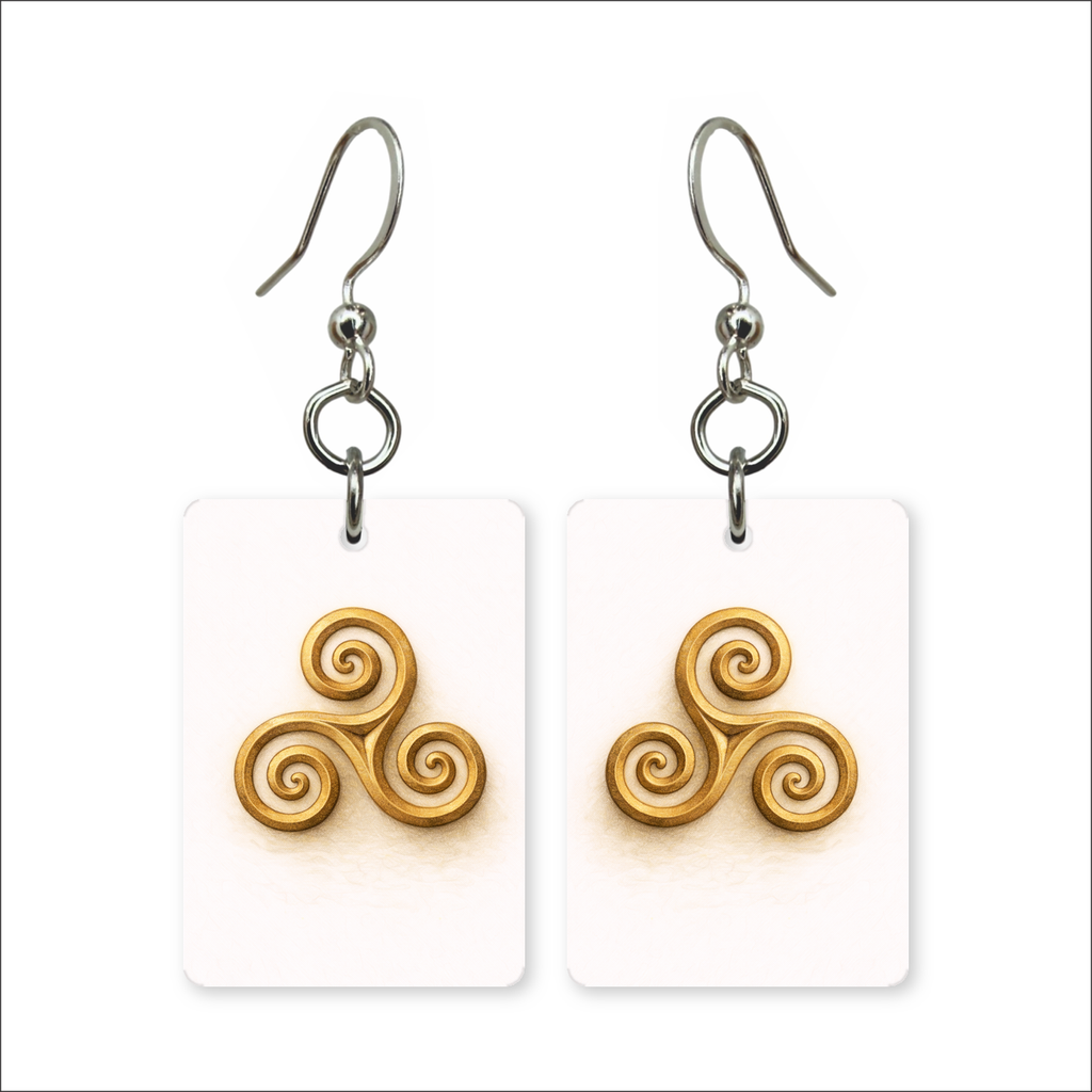 Celtic Triskele Earrings