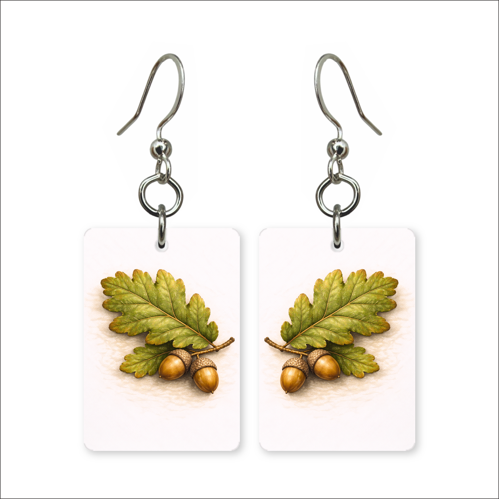 Oak And Acorns Earrings