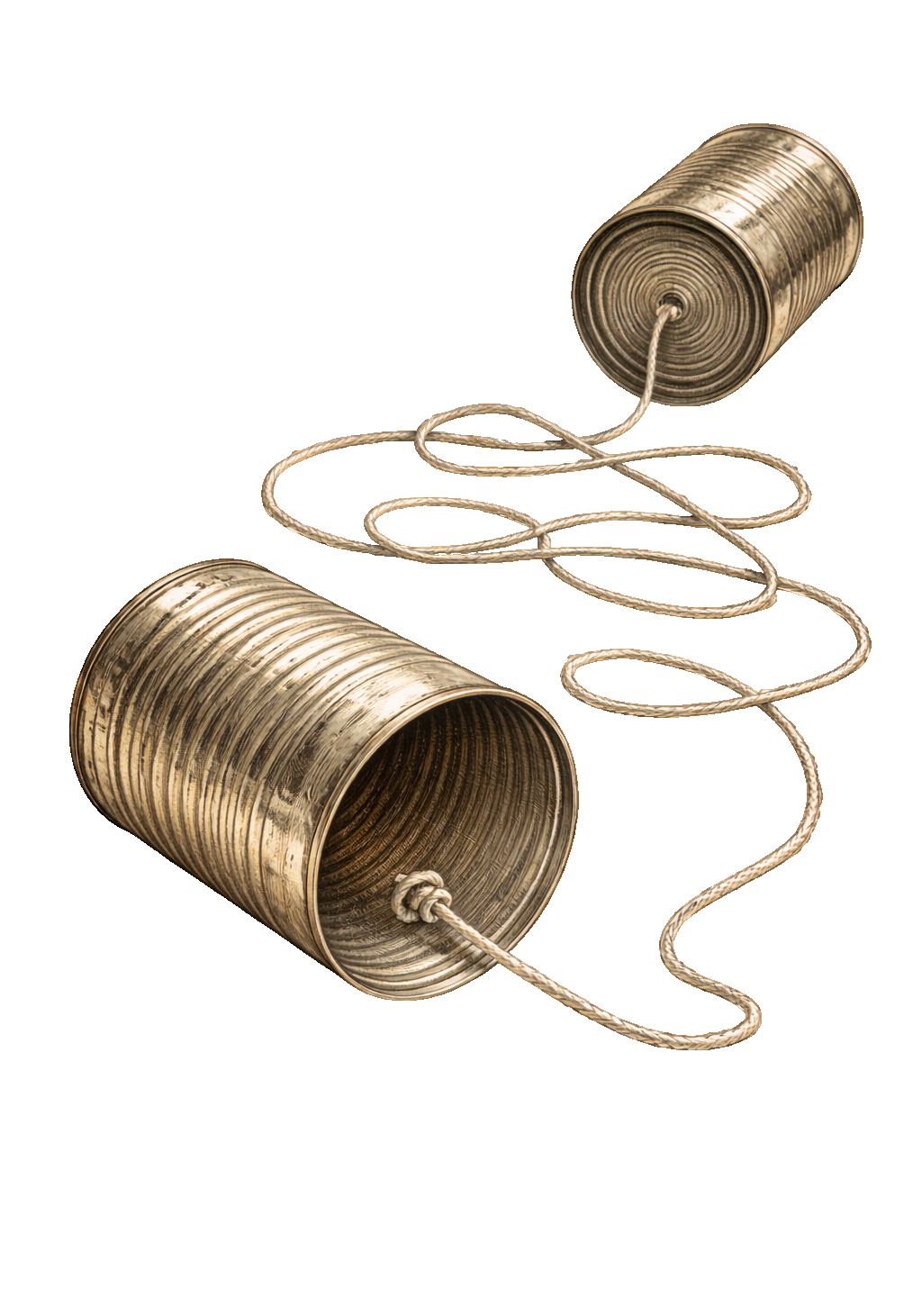 Tin Can Phone Earrings