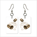 Tin Can Phone Earrings