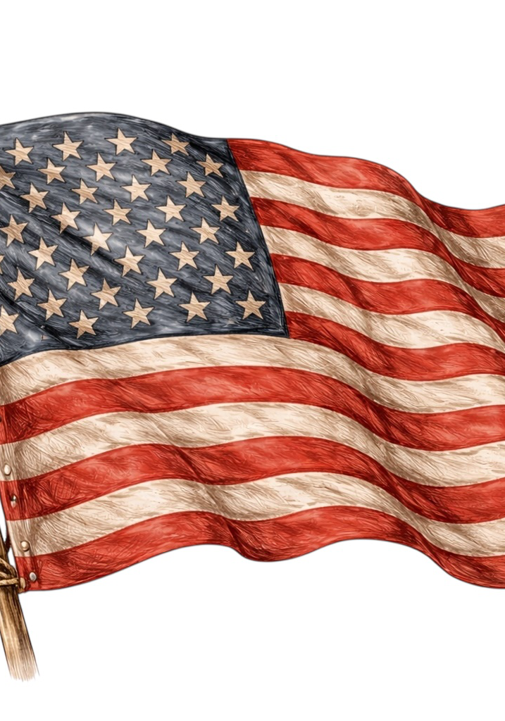 American Flag Earrings