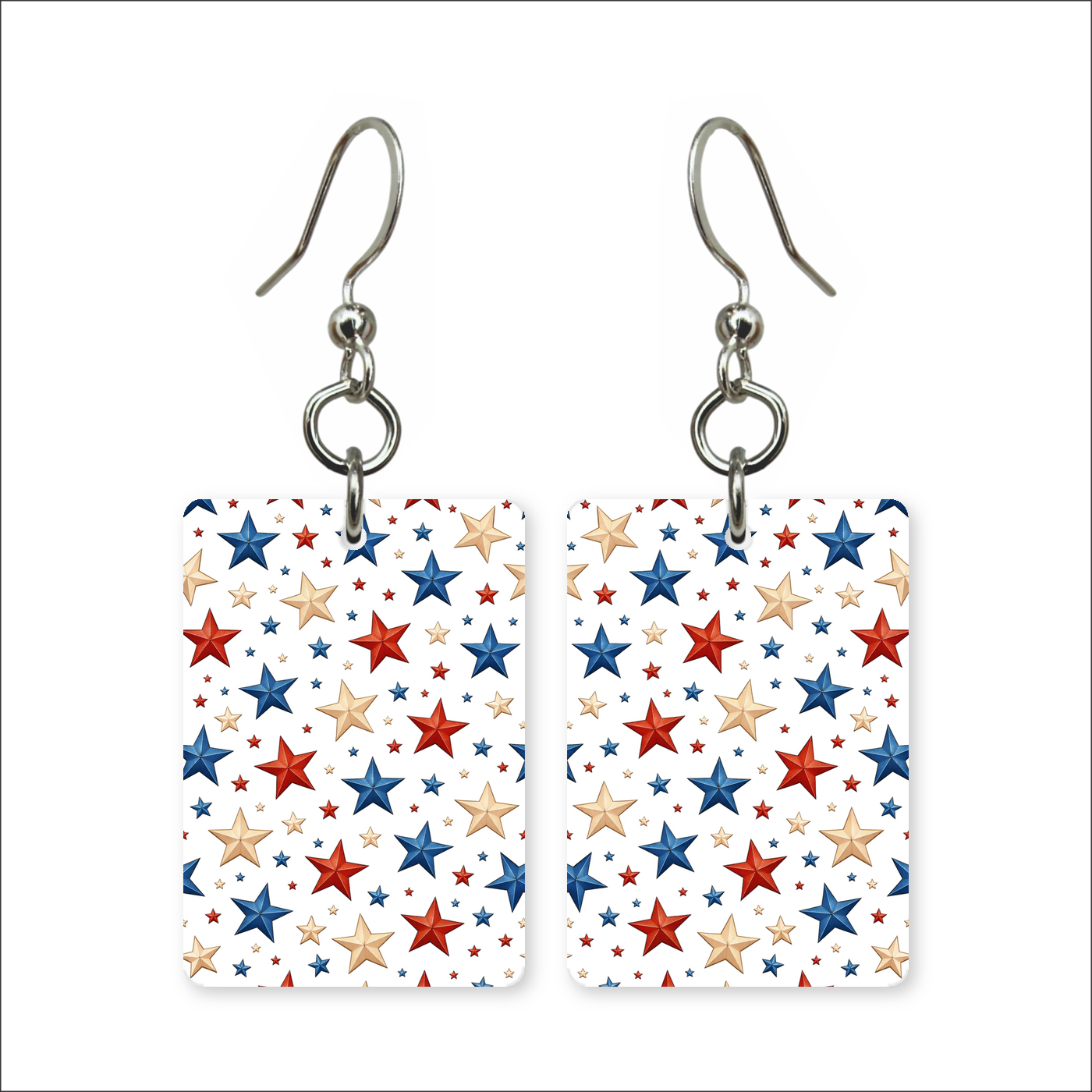 Patriotic Stars Earrings