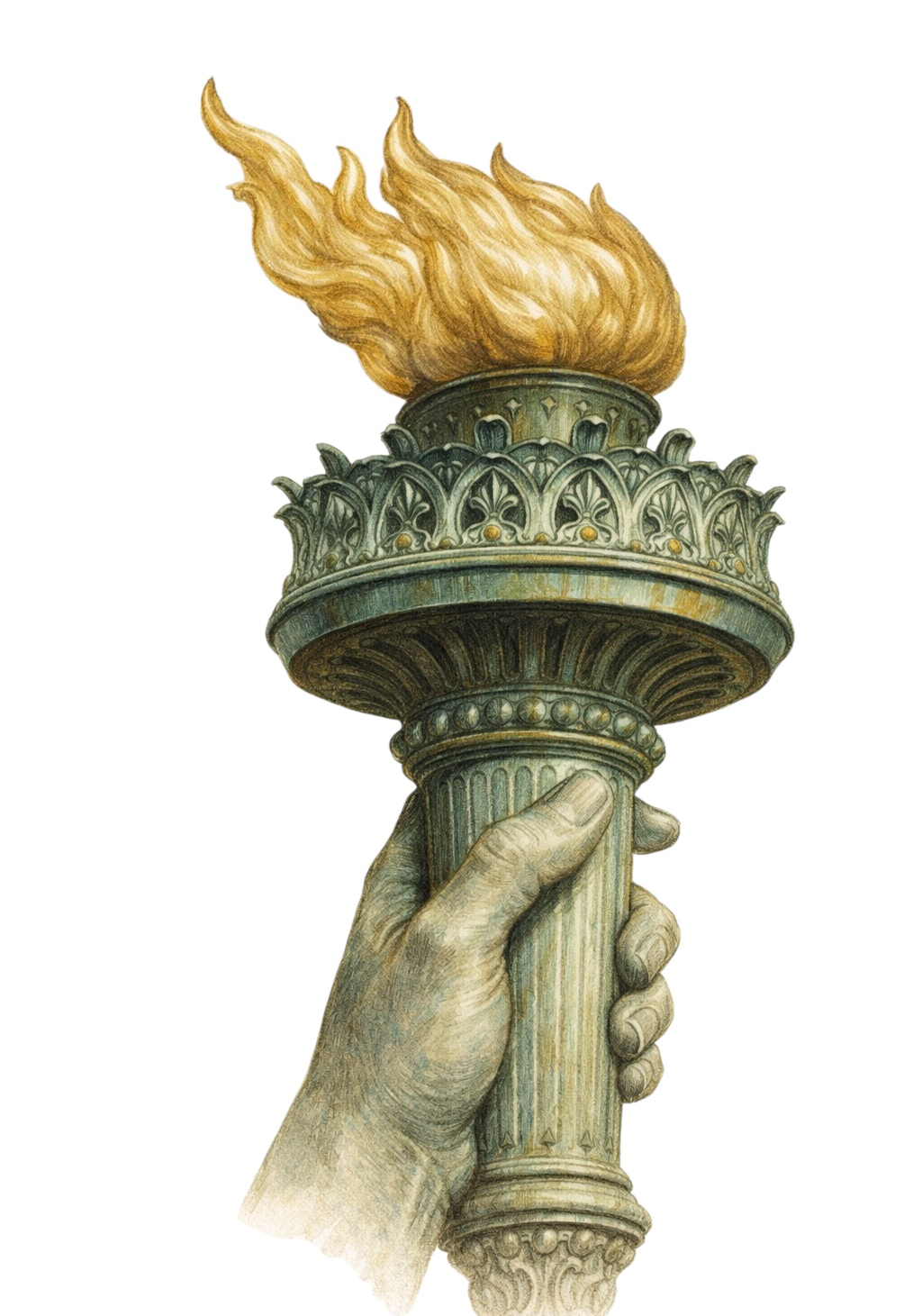 Liberty Torch Earrings