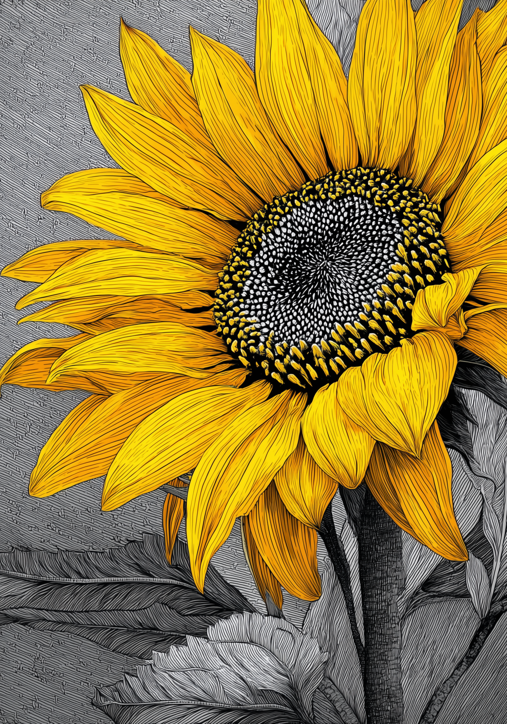 Golden Sunflower Earrings
