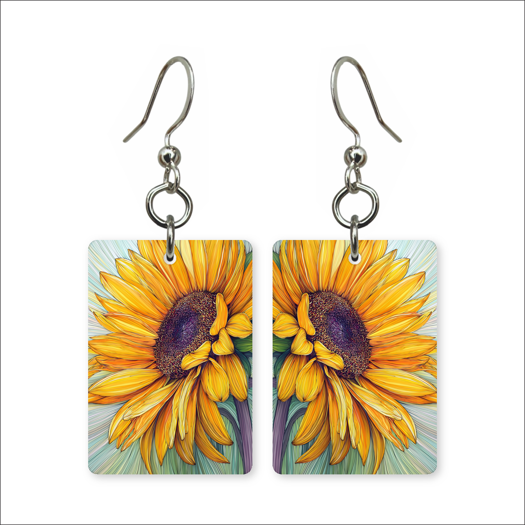 Vibrant Sunflower Earrings