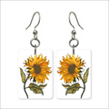 Sunflower Stem Earrings
