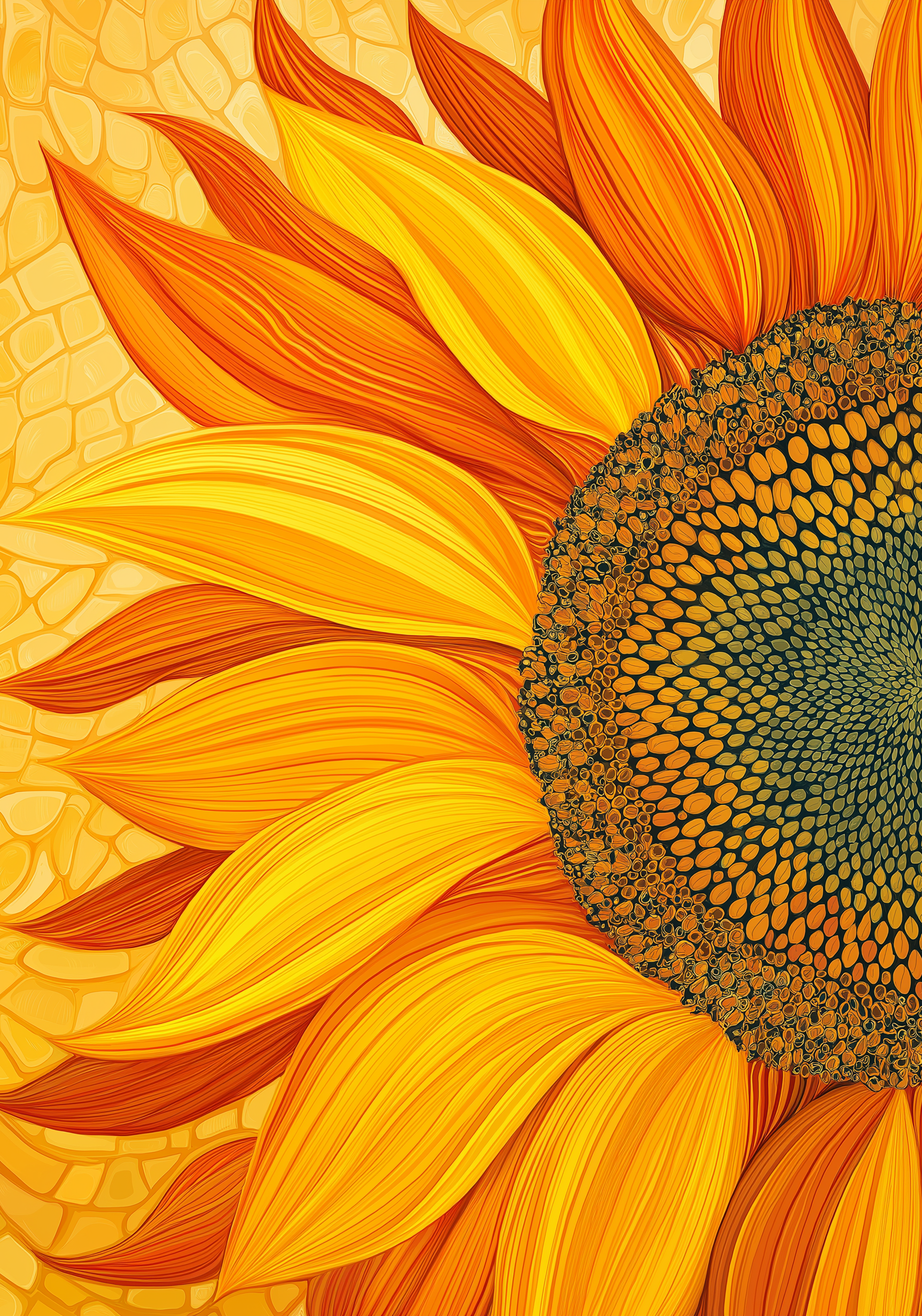 Sunset Sunflower Earrings
