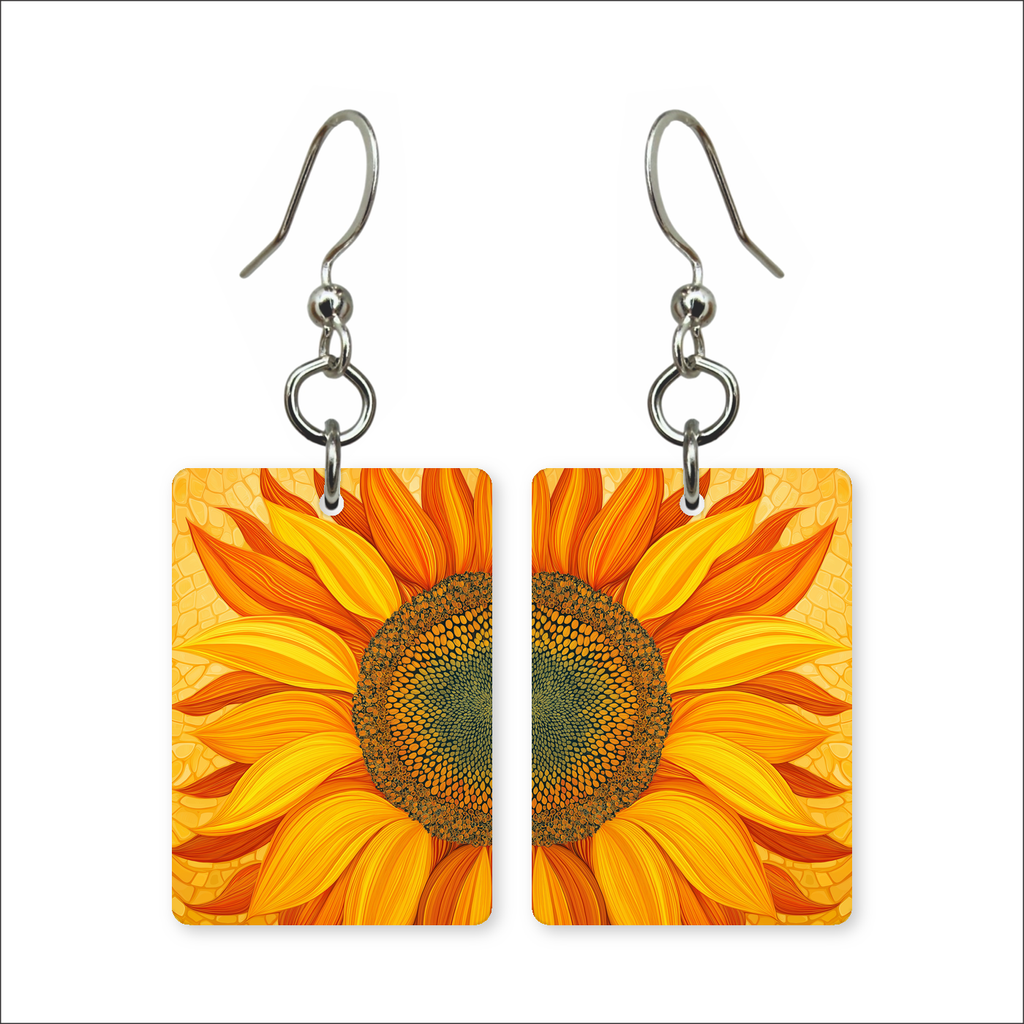 Sunset Sunflower Earrings