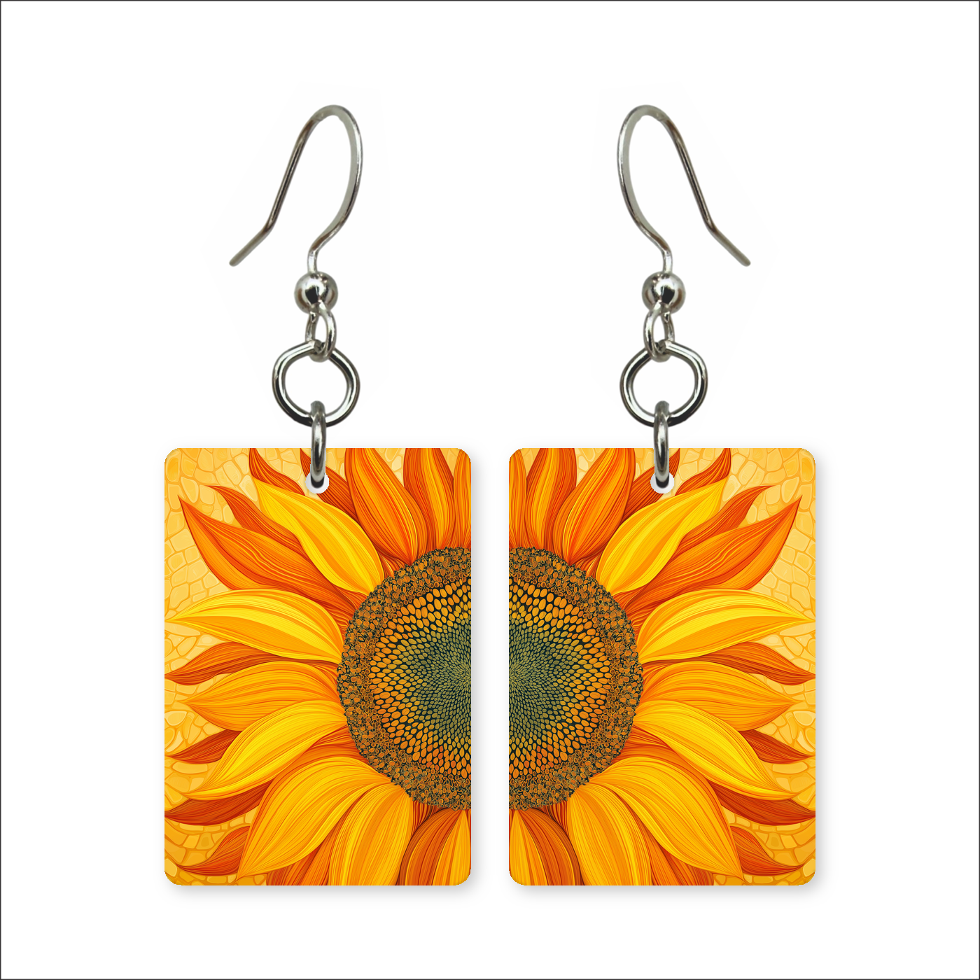 Sunset Sunflower Earrings