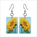Sky Sunflower Earrings