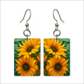 Painterly Sunflowers Earrings