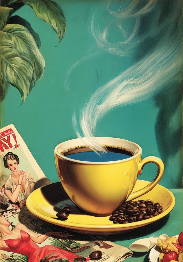 Vintage Coffee Earrings