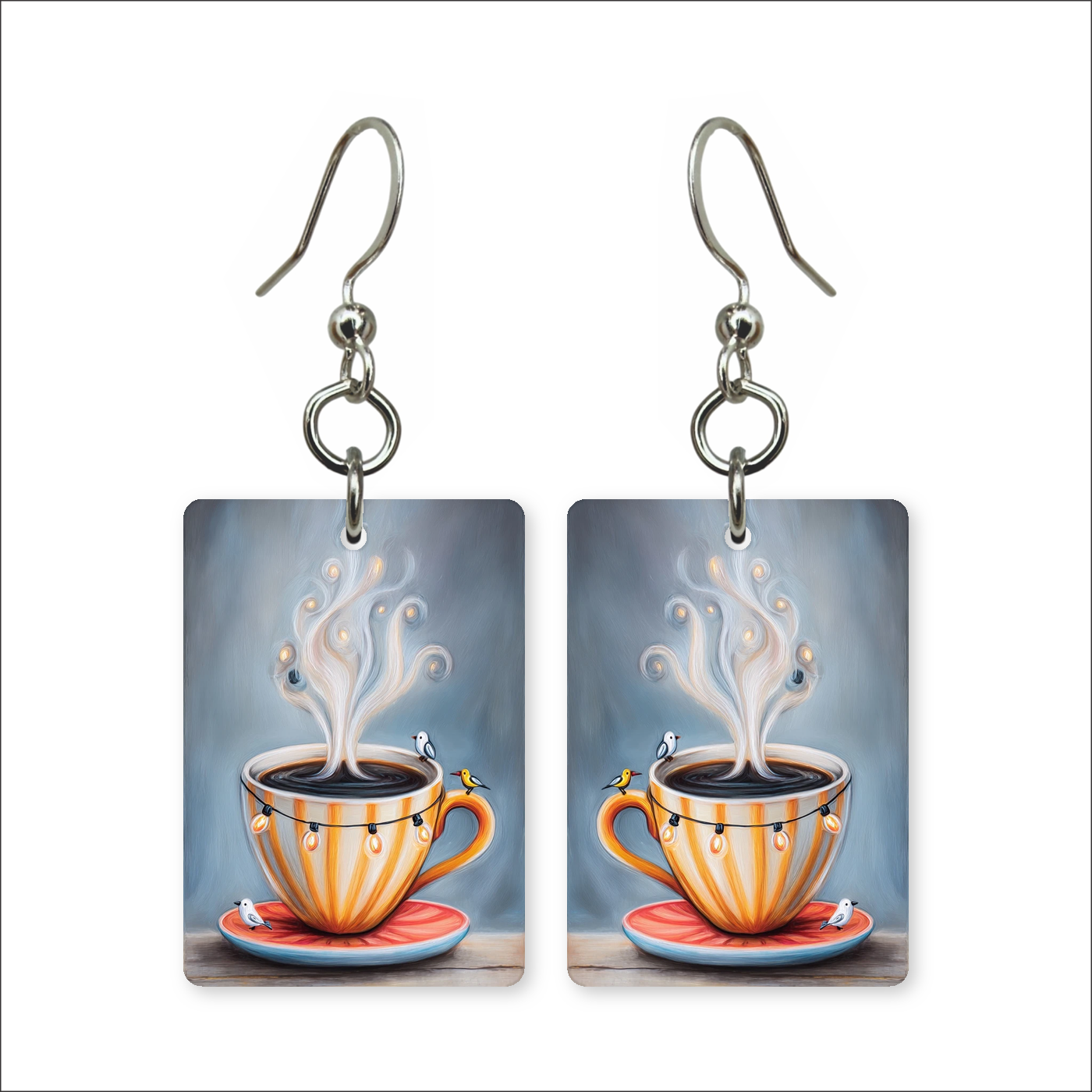 Whimsical Coffee Earrings