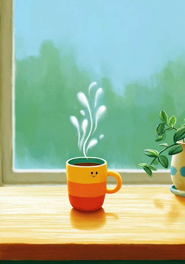 Windowsill Coffee Earrings