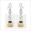Watercolor Coffee Earrings