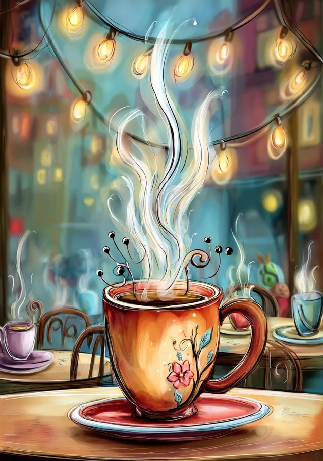 Cafe Coffee Earrings
