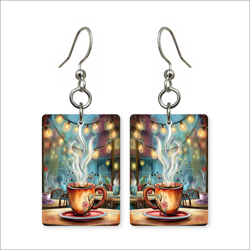 Cafe Coffee Earrings