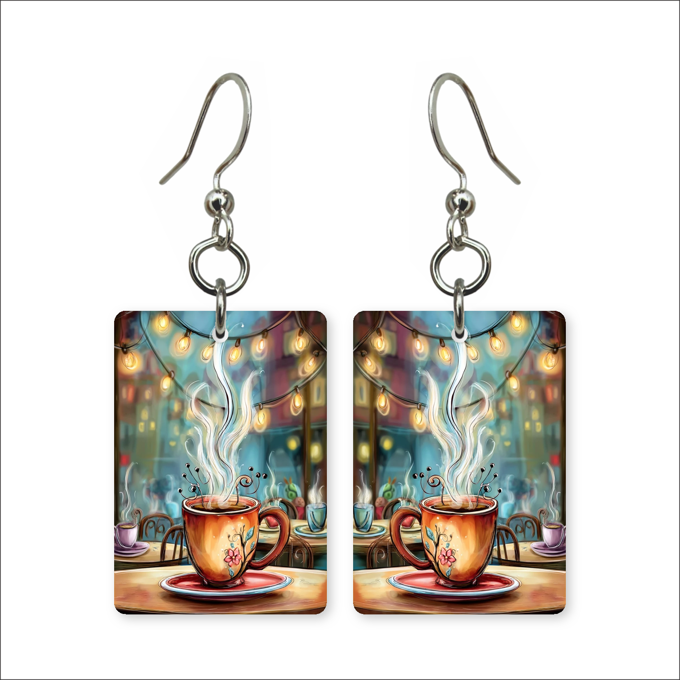 Cafe Coffee Earrings