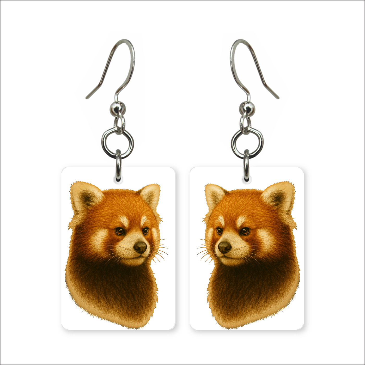 Red Panda Earrings