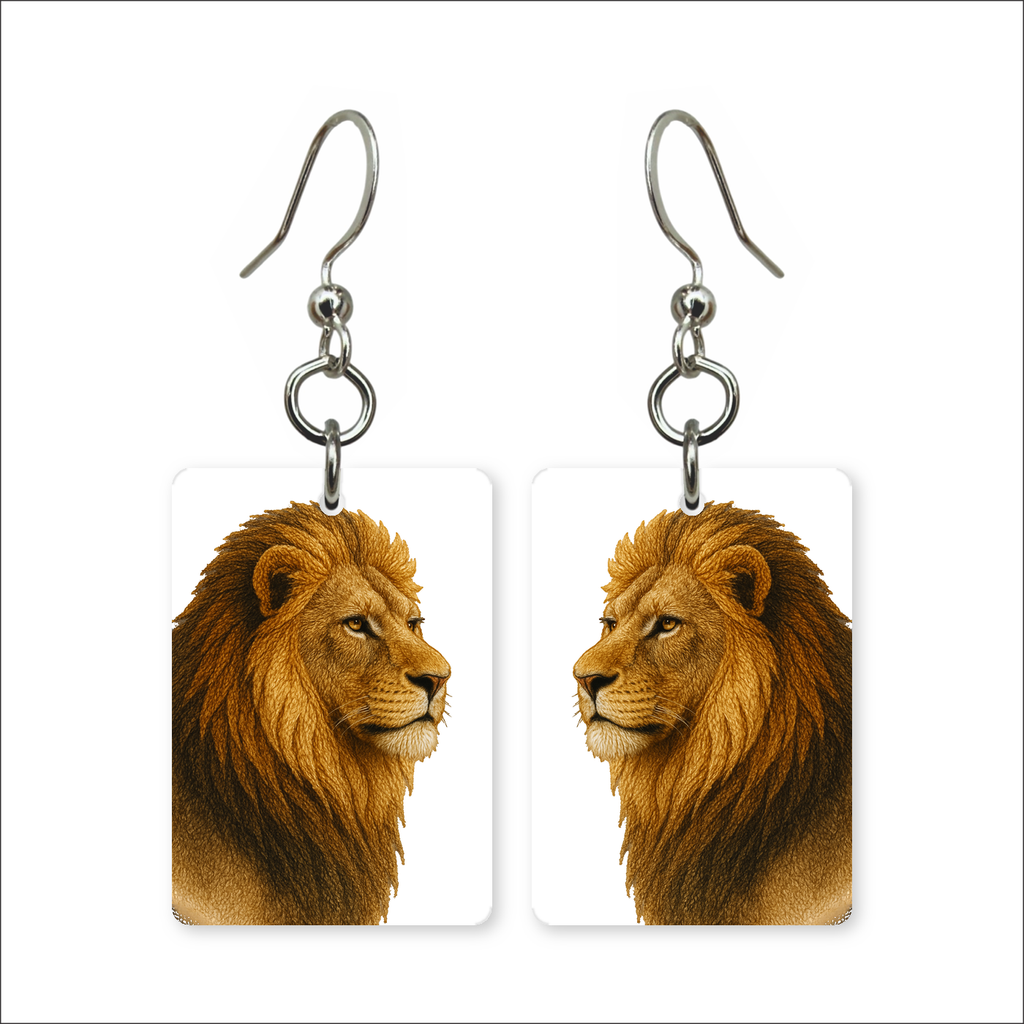 Majestic Lion Earrings
