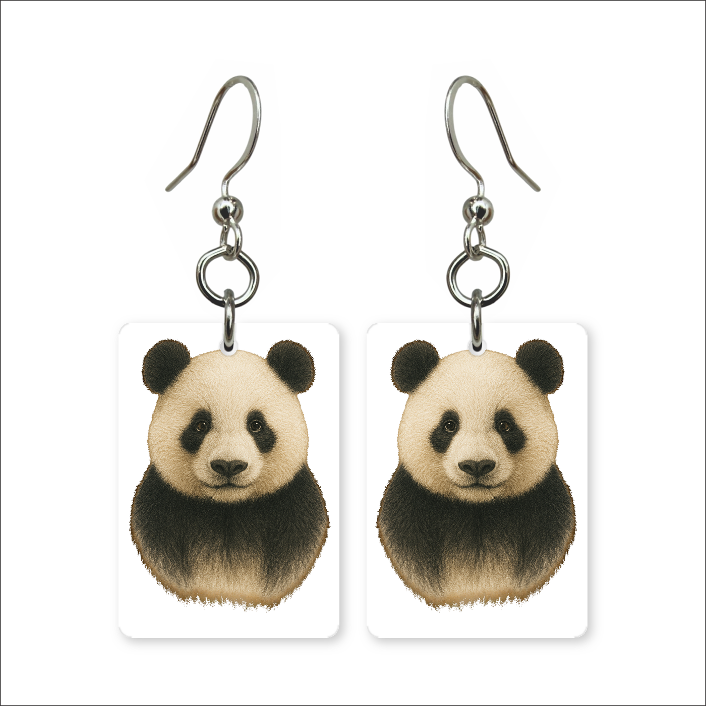 Giant Panda Earrings