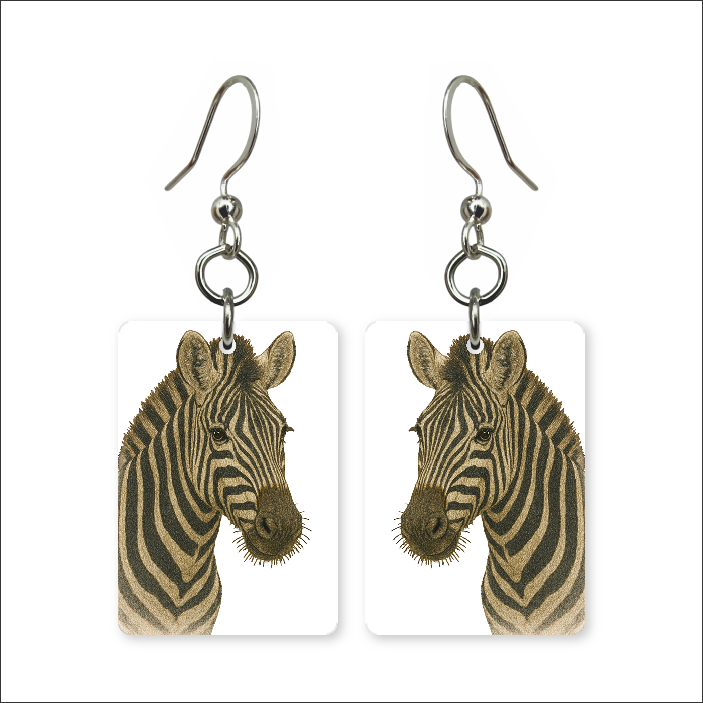 Wild Zebra Earrings
