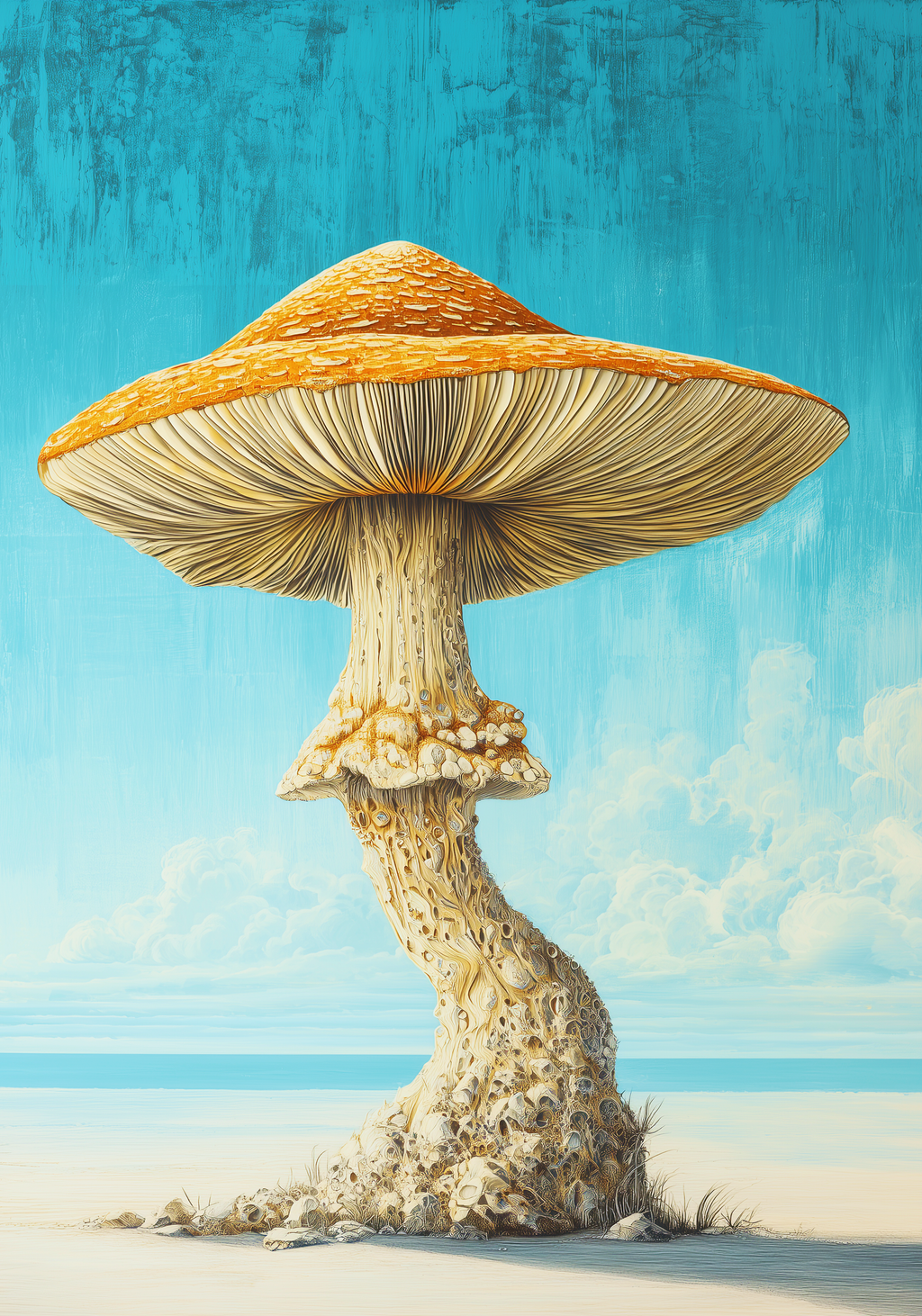 Seaside Toadstool Earrings