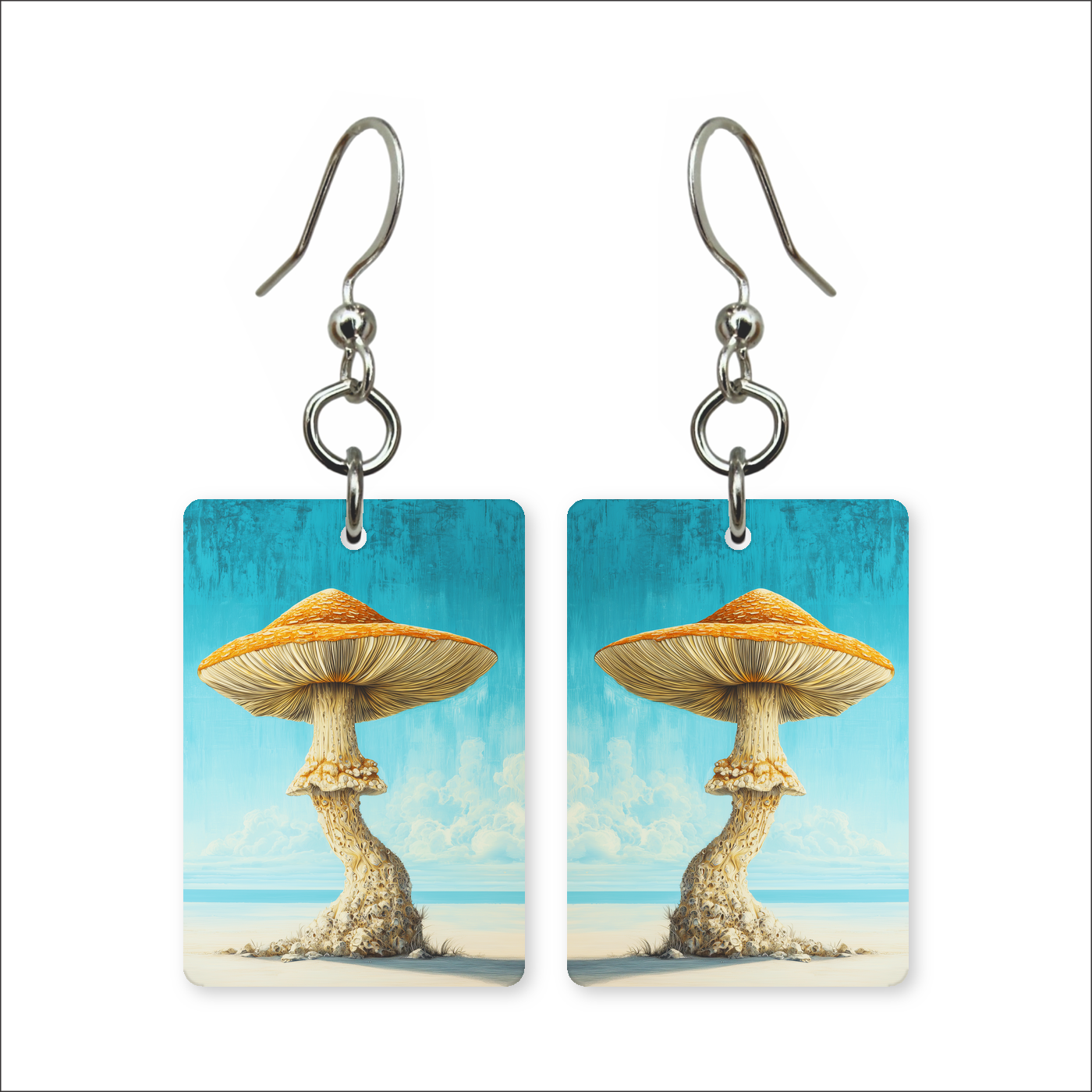 Seaside Toadstool Earrings