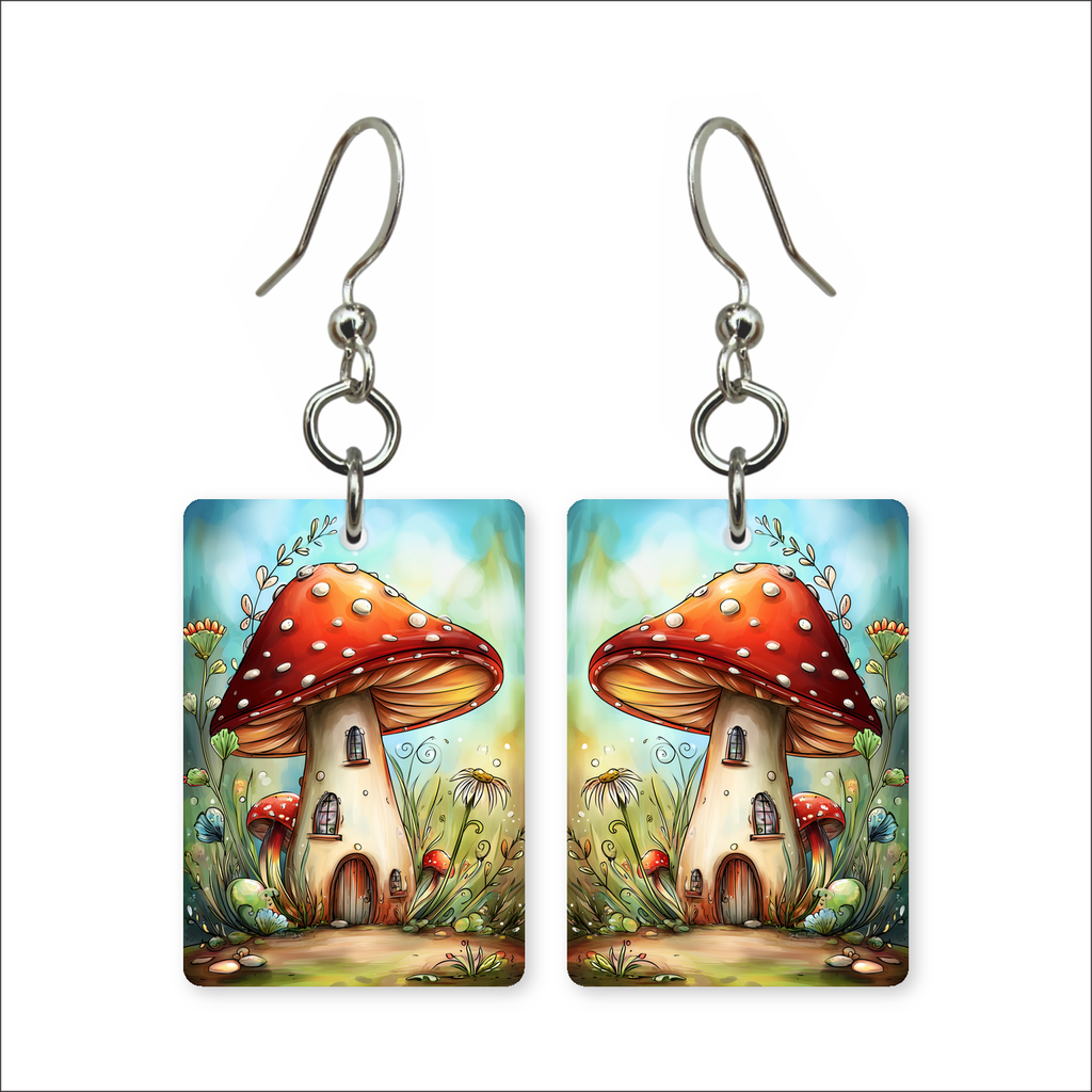 Mushroom Cottage Earrings