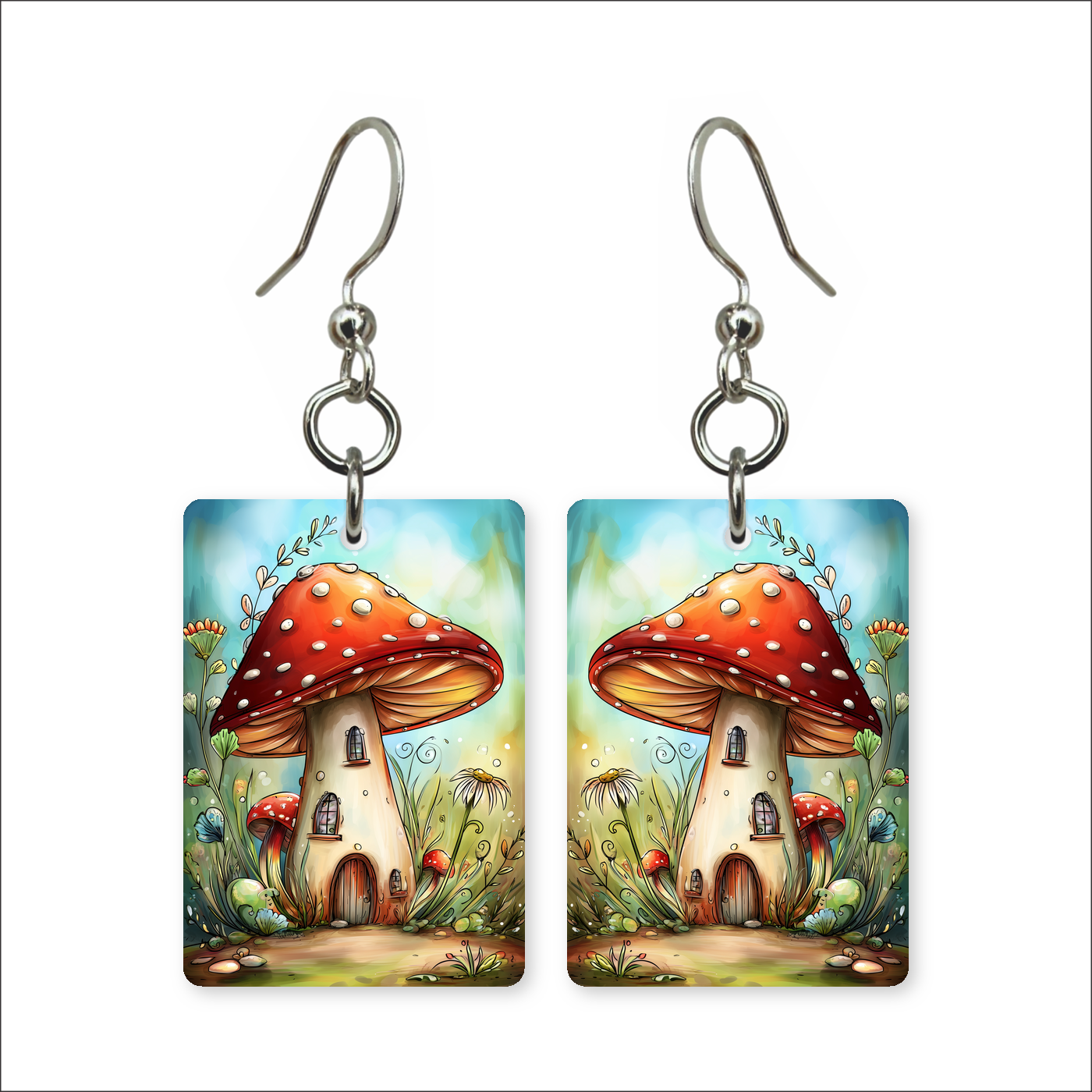 Mushroom Cottage Earrings