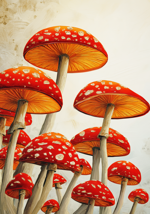 Amanita Cluster Earrings