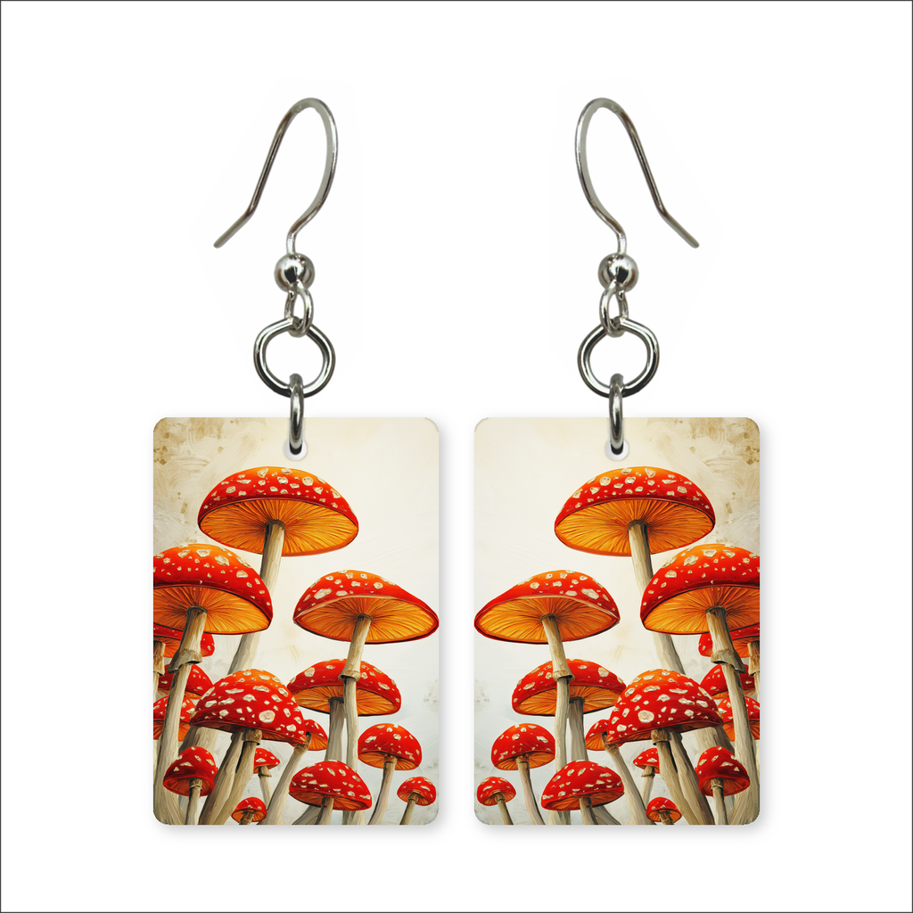 Amanita Cluster Earrings