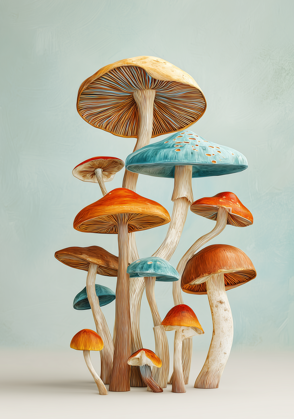Mushroom Stack Earrings