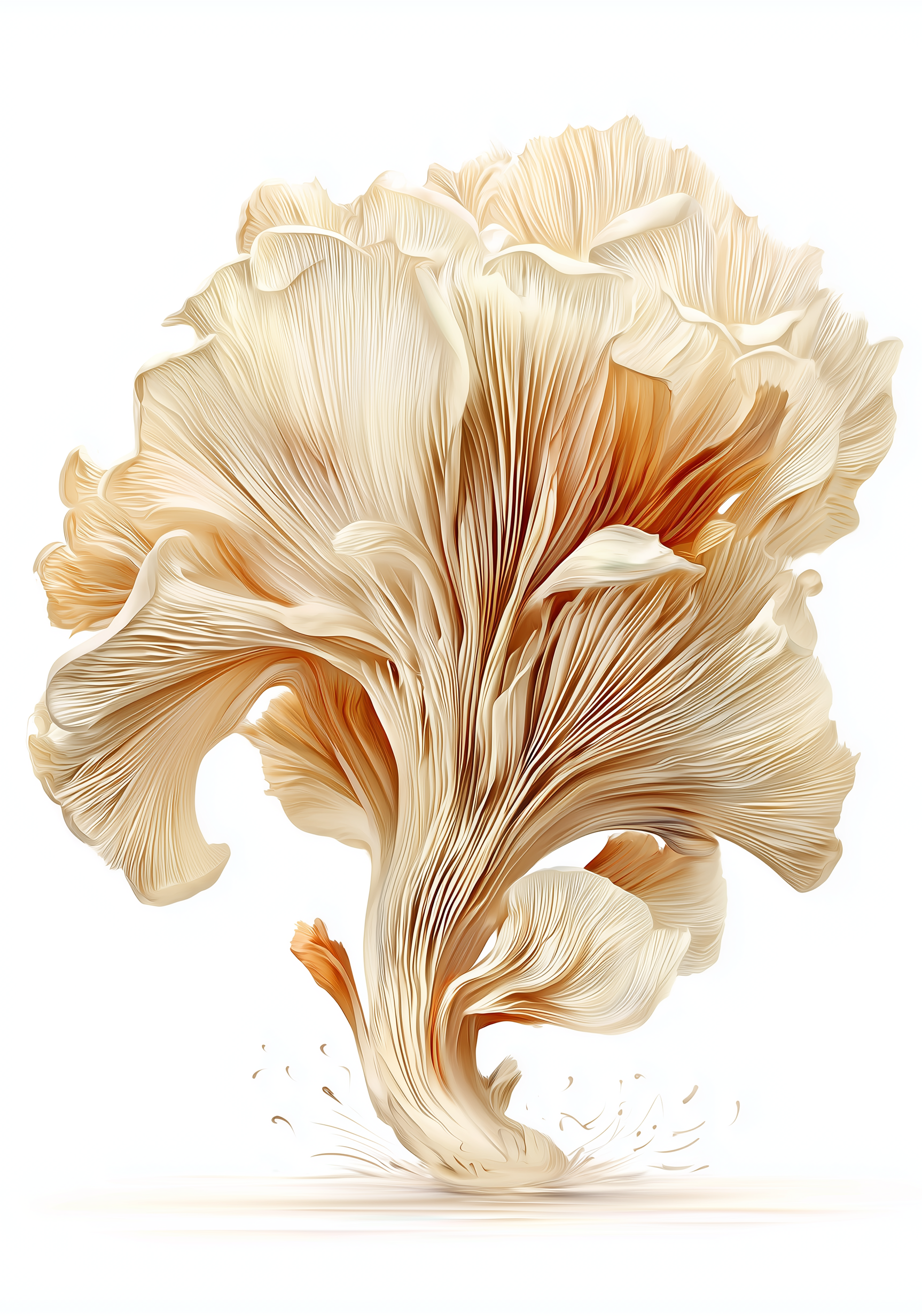 Oyster Mushroom Earrings