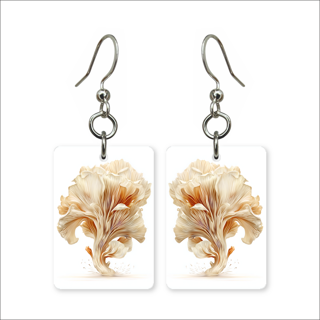 Oyster Mushroom Earrings
