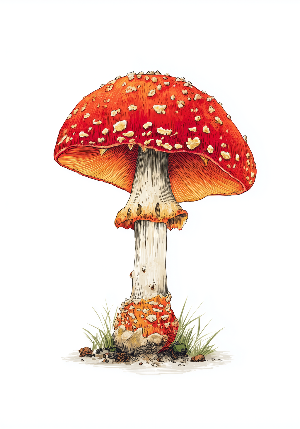 Classic Toadstool Earrings